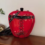 Gothic Apple Shaped Ita Bag Backpack with Chain