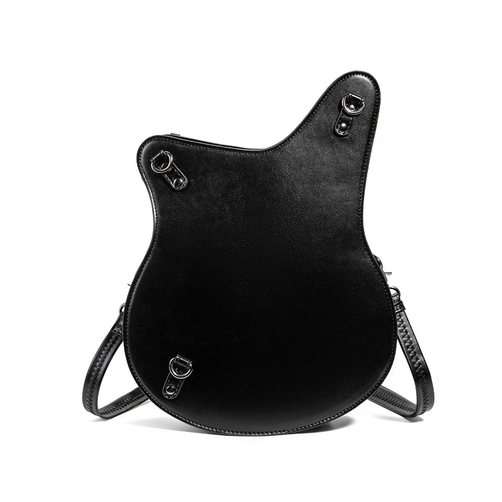 Gothic Guitar Shaped Ita Bag with Rose Chain Detail