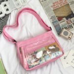 Pink Ita Messenger Bag Vintage Canvas Crossbody Bag