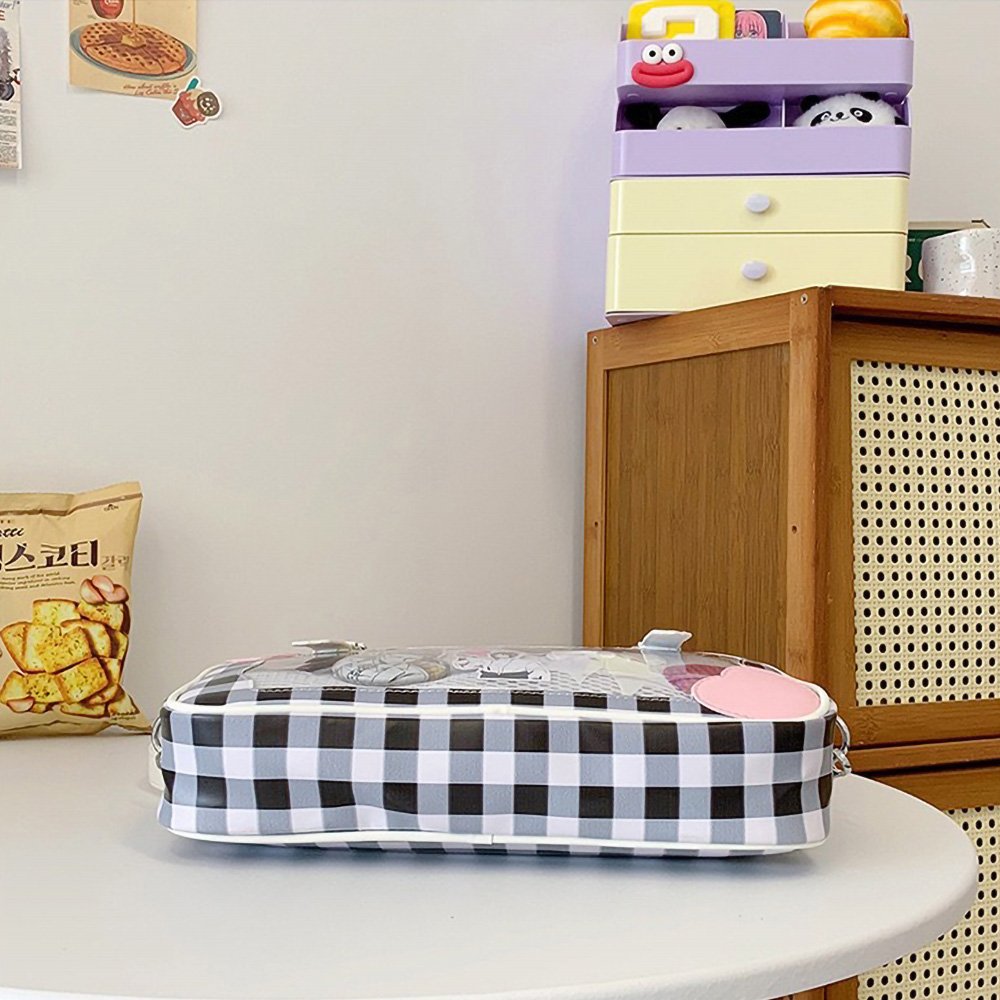 Ita Bag Crossbody Checkered Boston Tote
