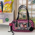 Ita Bag Crossbody Checkered Boston Tote