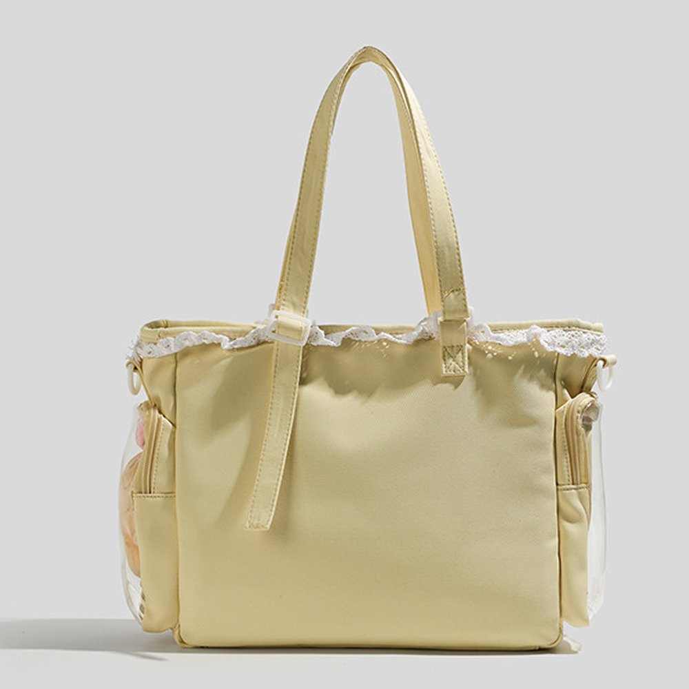 Ita Bag Crossbody Tote with Lace Trim
