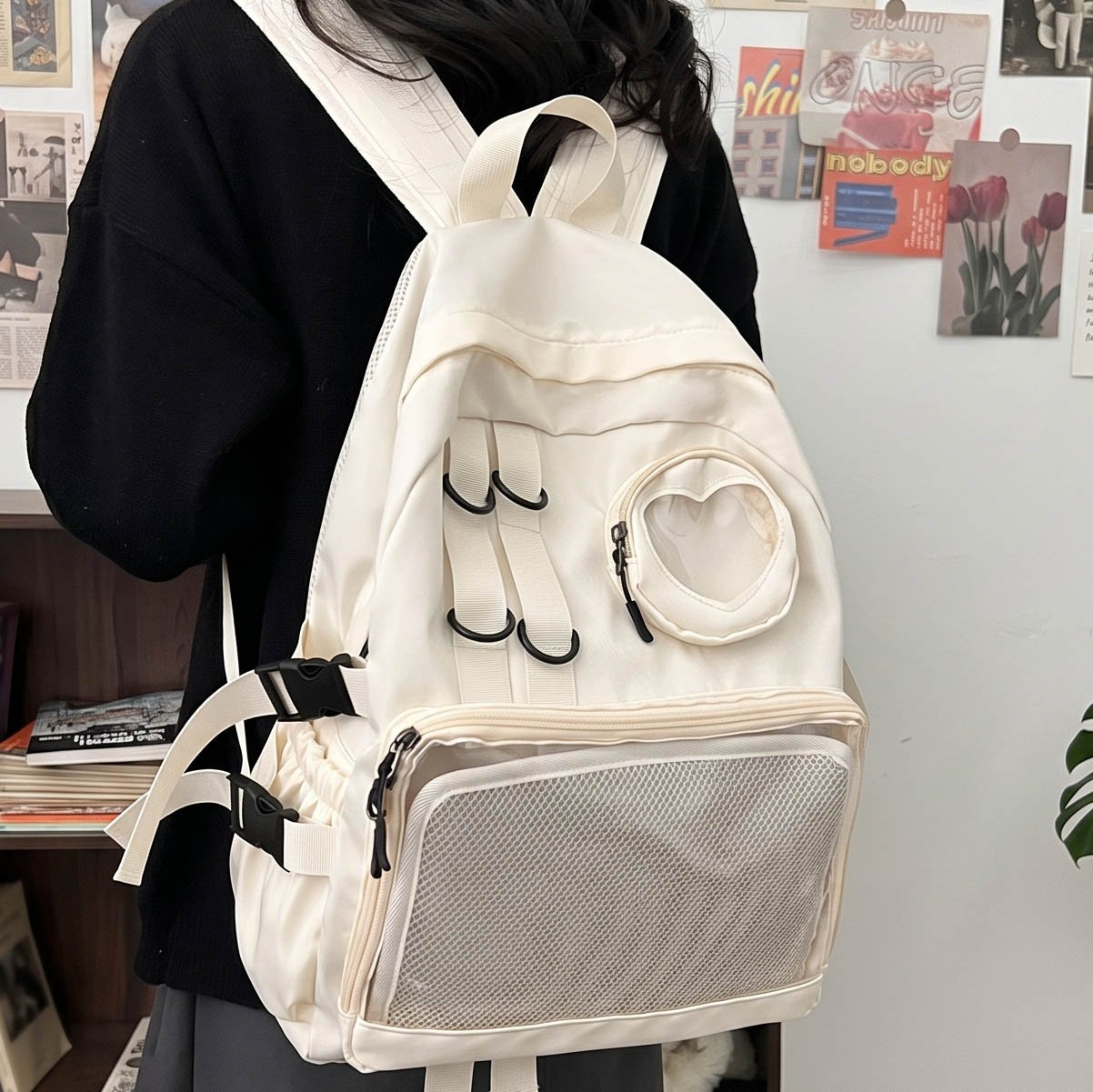 Ita Bag Japan Student Casual Clear Backpack