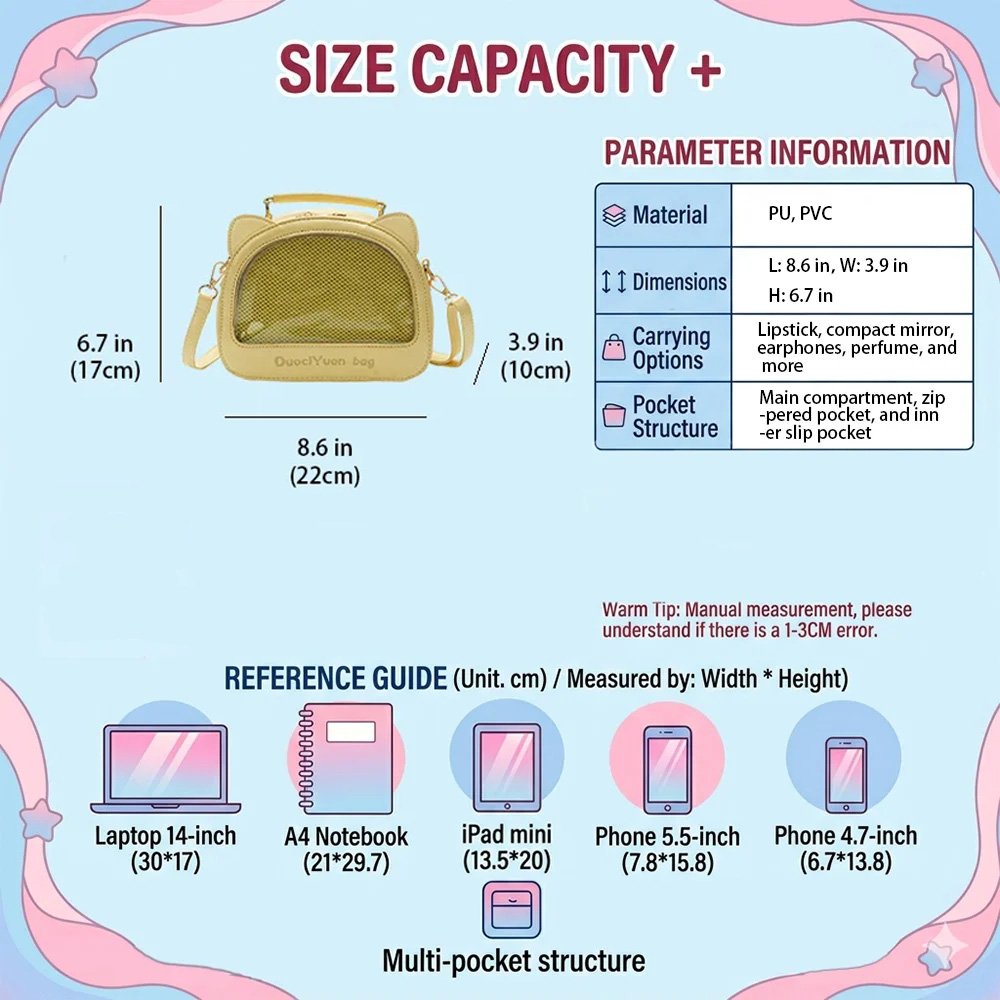 Ita Bag Mini Fake Leather JK Preppy Style
