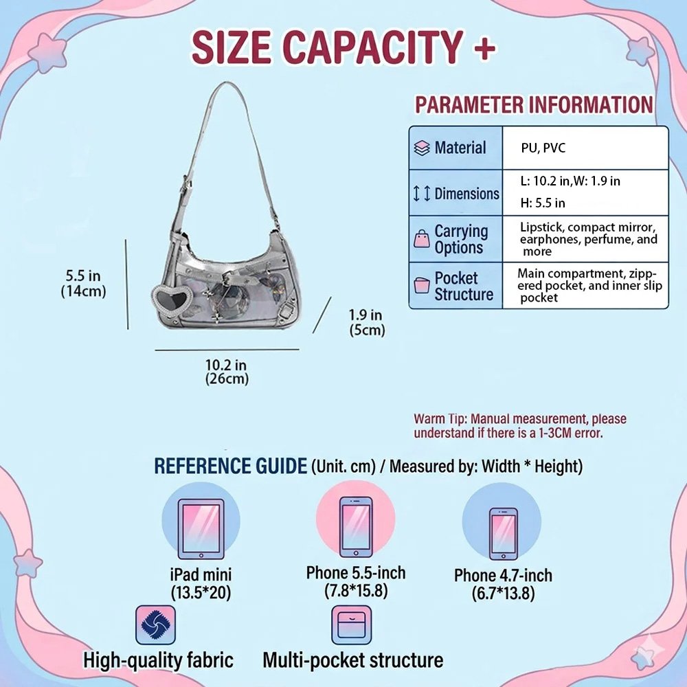 Ita Bag Mini Fake Leather Punk Hobo Bag