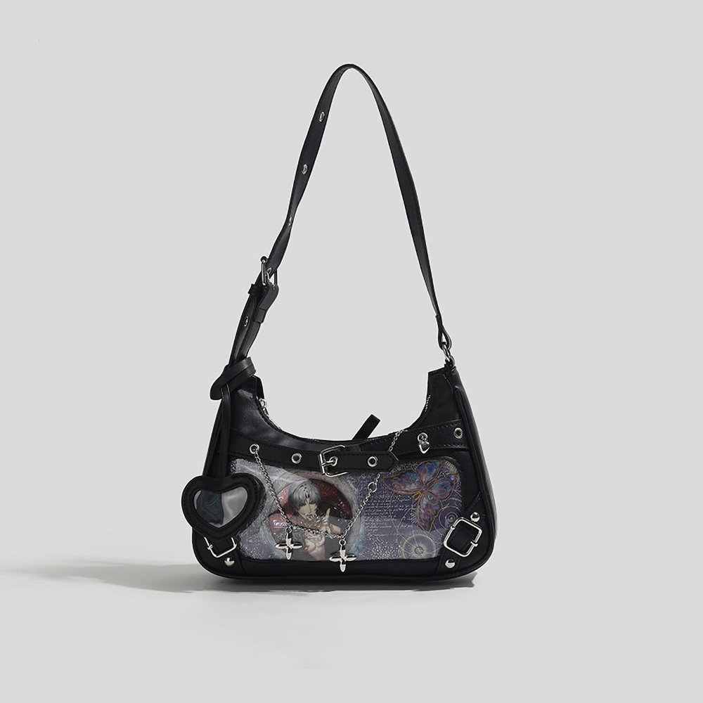 Ita Bag Mini Fake Leather Punk Hobo Bag