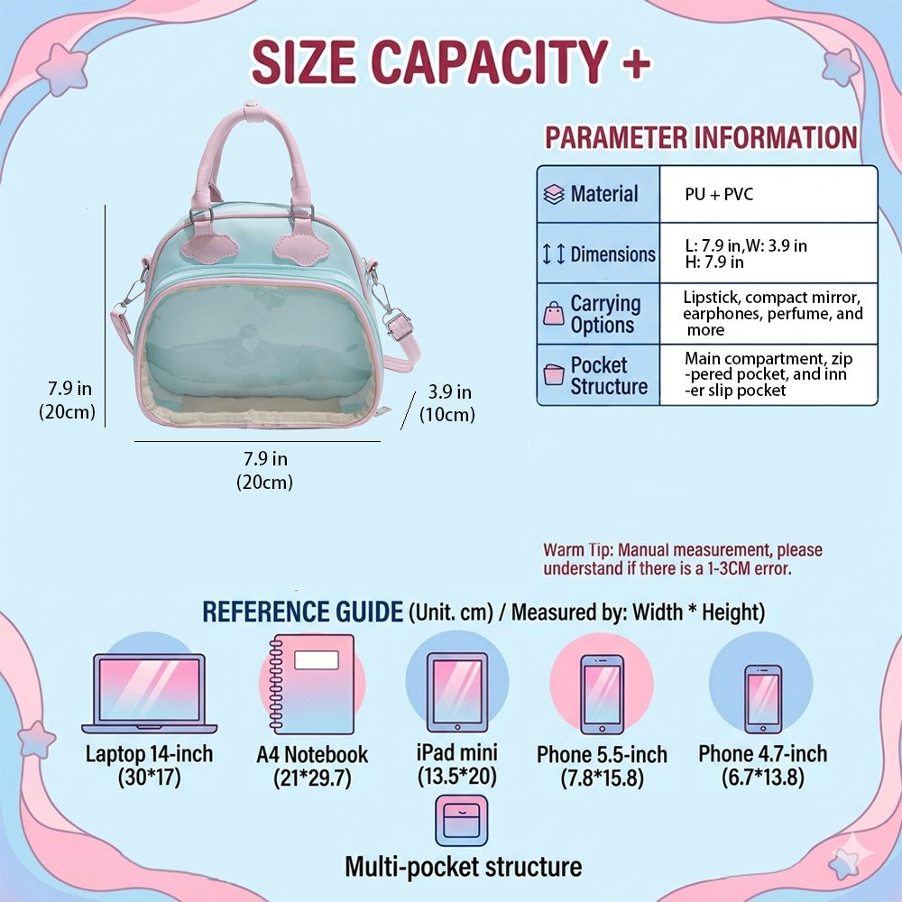 Ita Bag Mini Fake Leather Shell Style