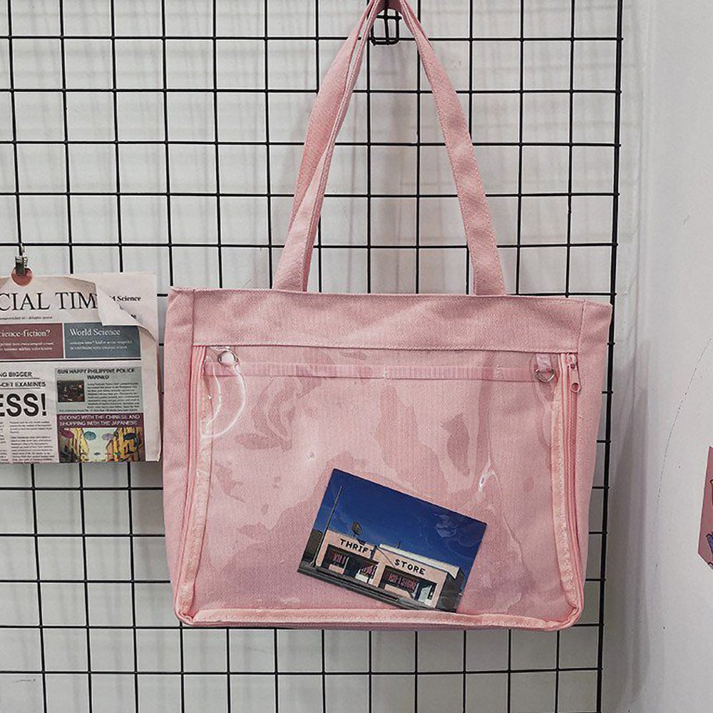 Ita Tote Bag Harajuku Canvas Large Zip