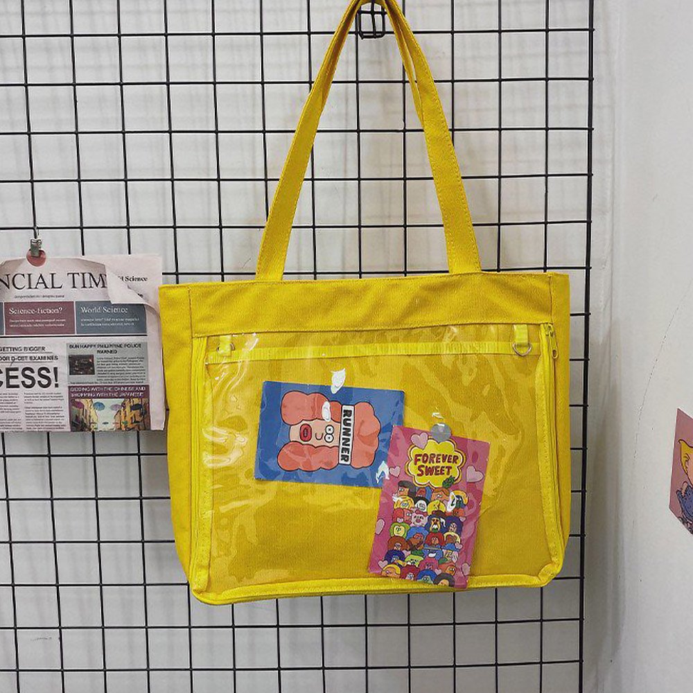 Ita Tote Bag Harajuku Canvas Large Zip
