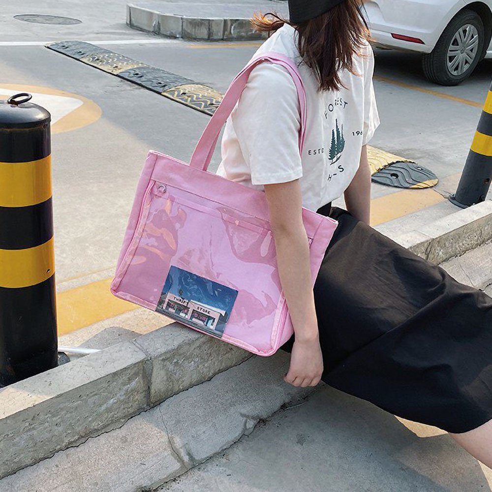 Ita Tote Bag Harajuku Canvas Large Zip