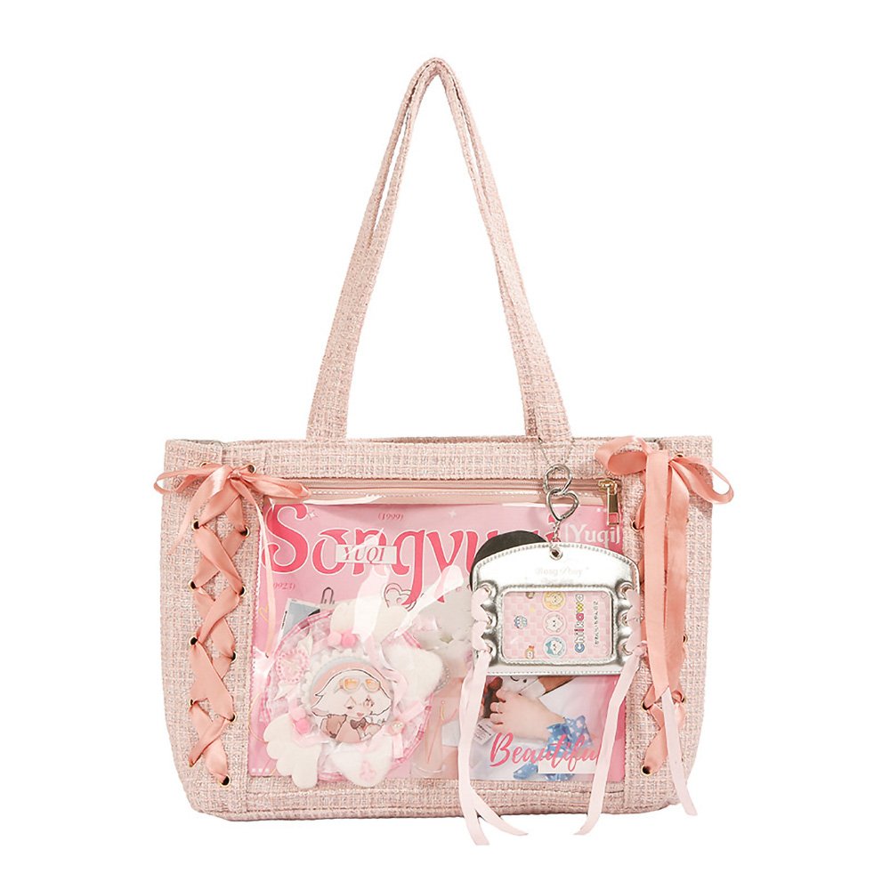 Japanese Ita Bag Tote Ribbon Lace-Up