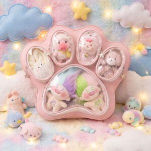 Kawaii Cat Paw Shaped Ita Bag Backpack Multi Color