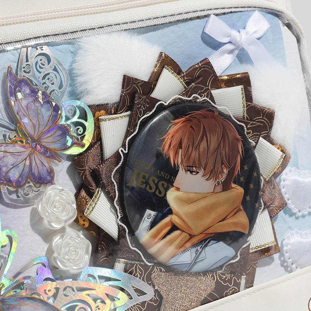 Kawaii Cute Ita Bag Backpack with Pin Display
