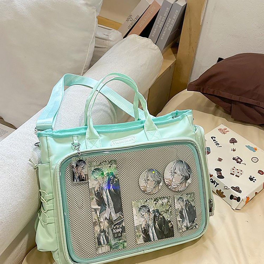 Kawaii Ita Bag Crossbody Tote with Large Clear Window