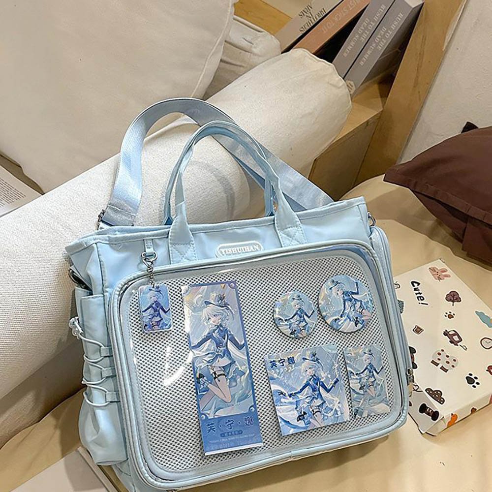 Kawaii Ita Bag Crossbody Tote with Large Clear Window
