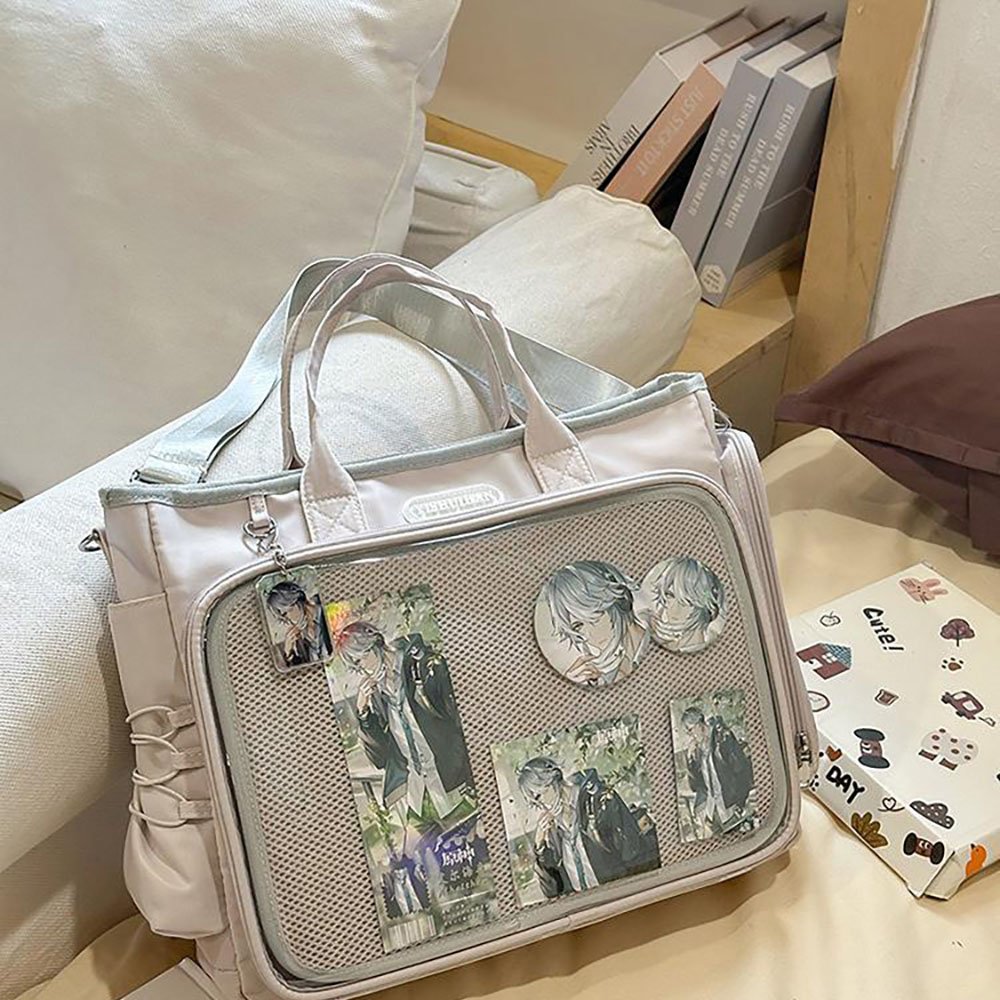 Kawaii Ita Bag Crossbody Tote with Large Clear Window