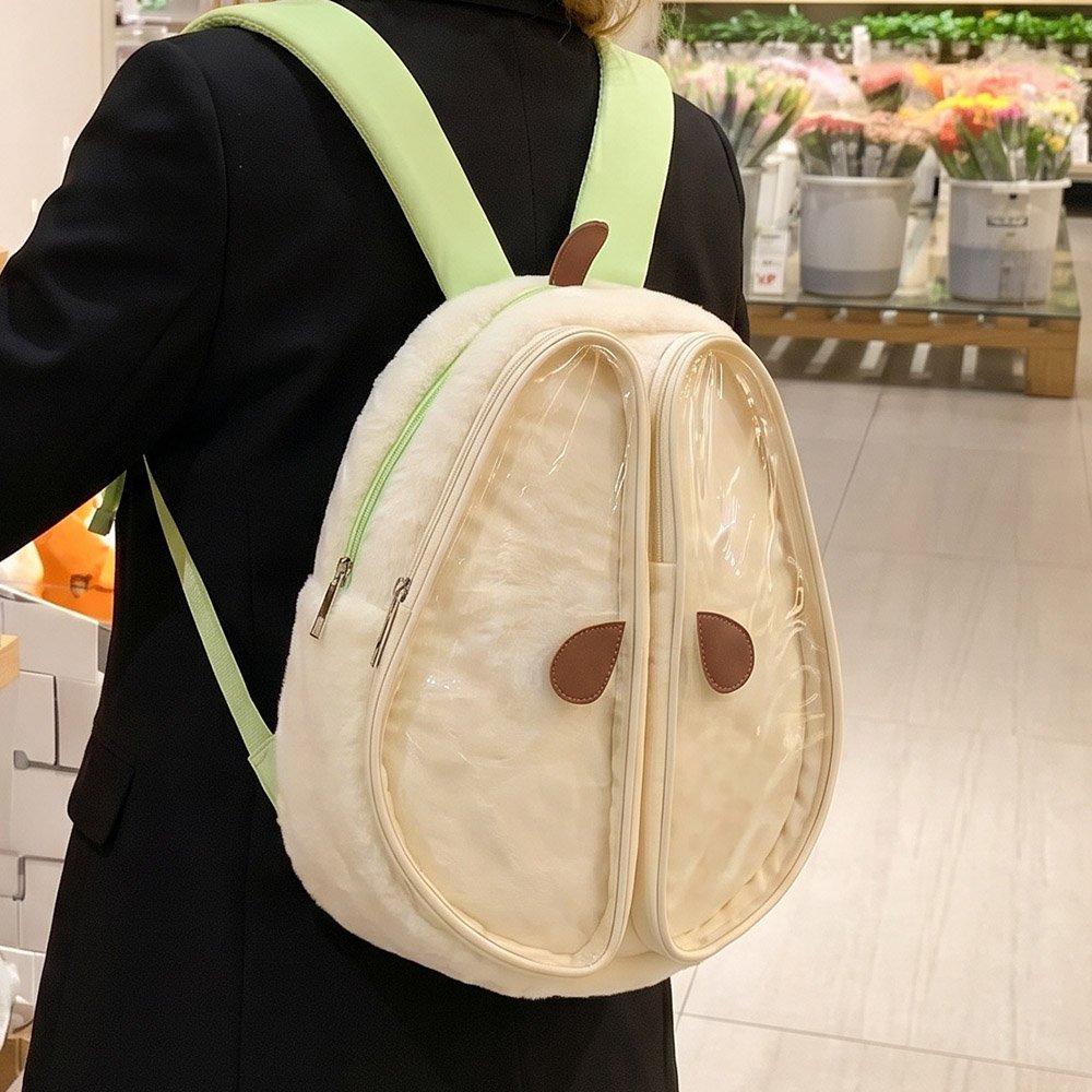 Kawaii Pear Shaped Ita Bag Backpack Clear Window