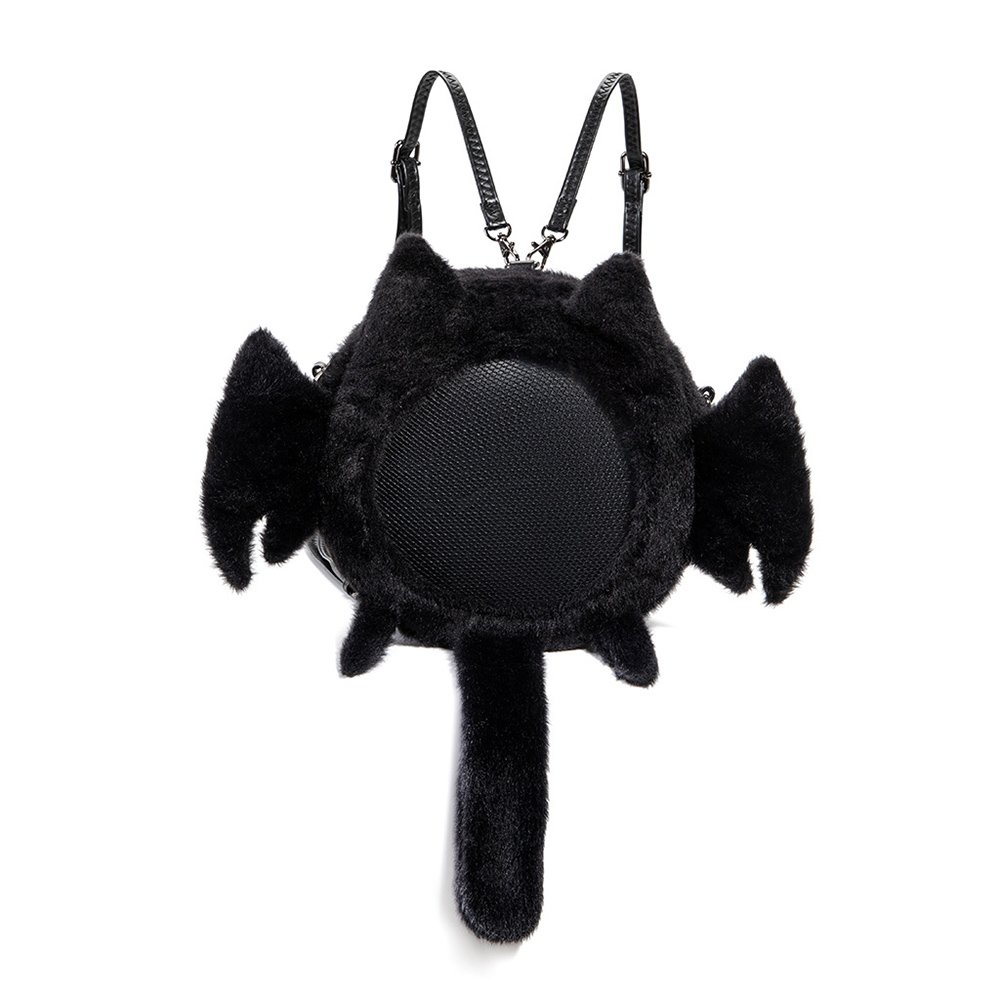 Kawaii Plush Bat Cat Ita Bag Backpack with Tail