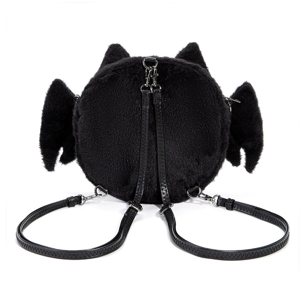Kawaii Plush Bat Cat Ita Bag Backpack with Tail