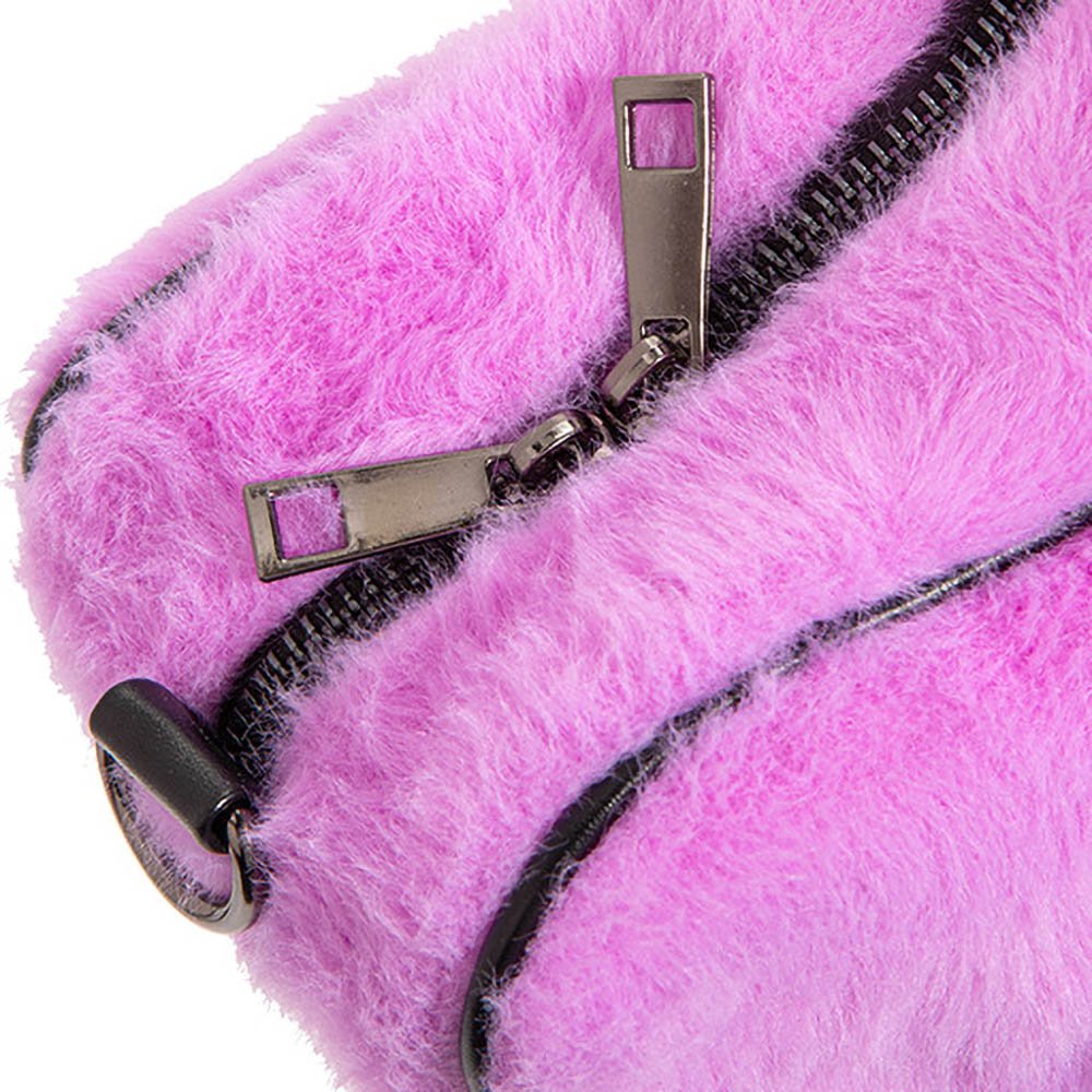 Kawaii Plush Star Ita Bag Heart Clear Window Purple