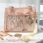 Pink Ita Bag Crossbody - Large Clear Pin Window