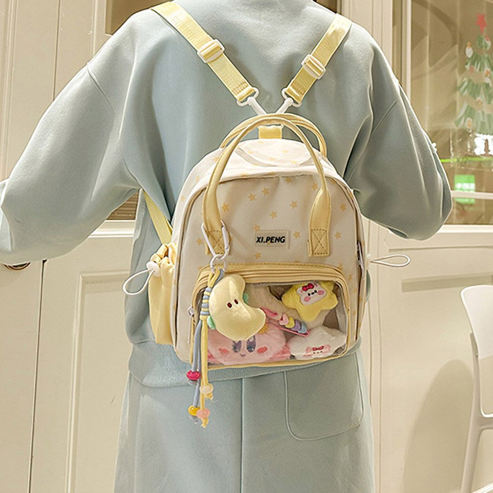 Star Kawaii Ita Bag Clear Window Backpack Crossbody