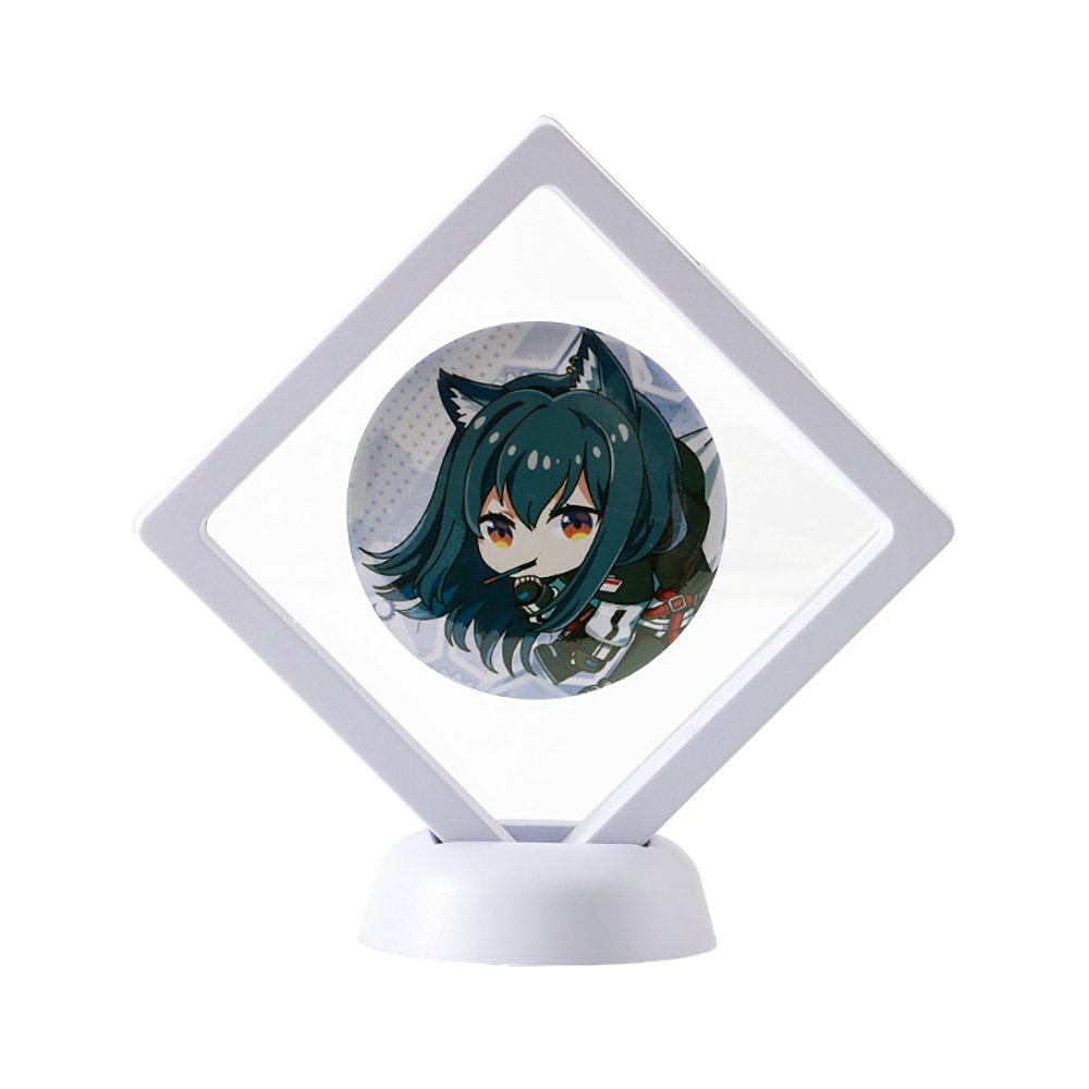 3D Floating Frame Display Case Anime Badge Stand