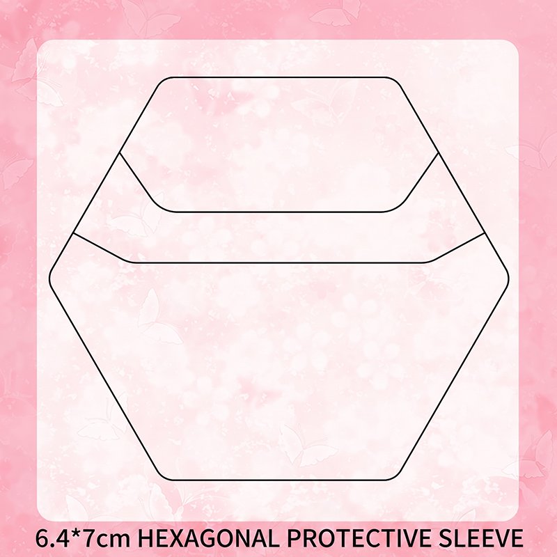 4-Shape Clear PVC Shaped Badge Protective Sleeves Set