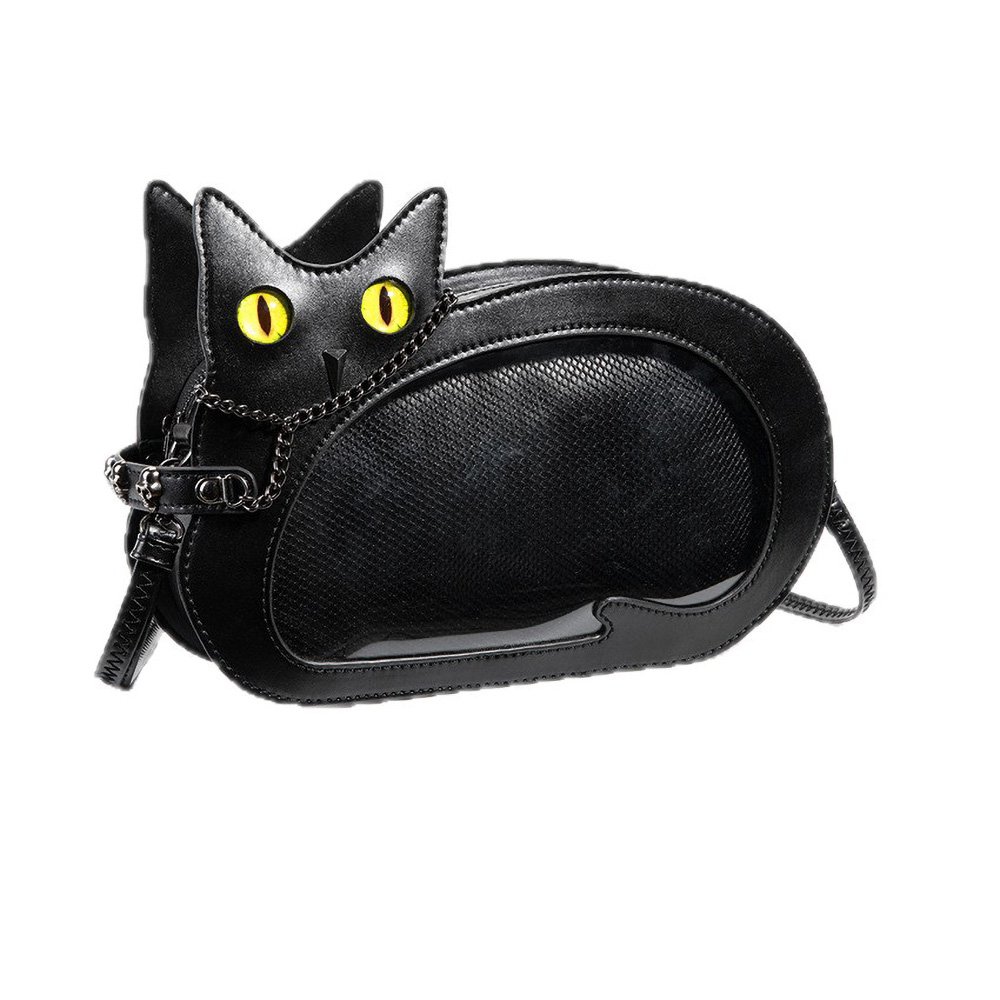 Black Cat Ita Bag Gothic Cute Crossbody