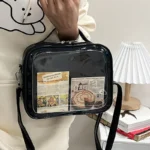 Black Clear Window Mini Ita Bag Crossbody