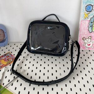 Black Clear Window Mini Ita Bag Crossbody