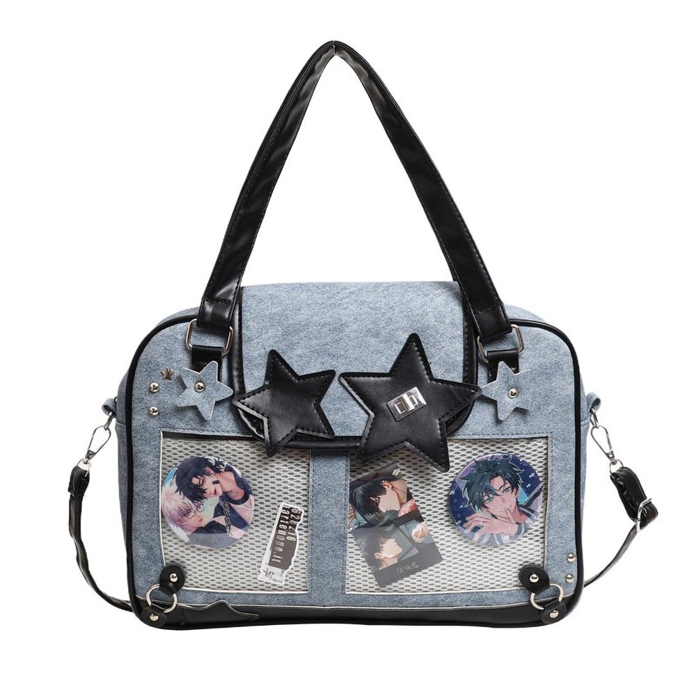 Blue Ita Bag Y2K Sweet Punk Denim Star Tote