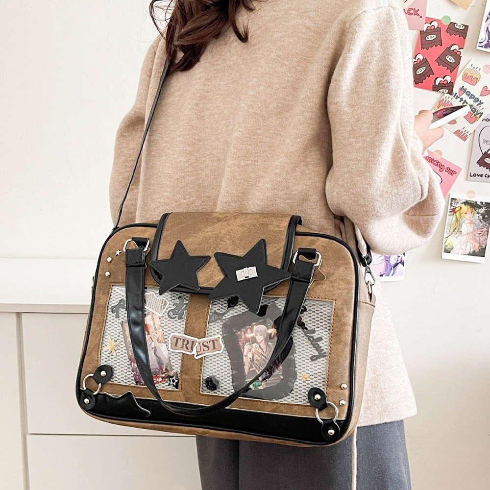 Blue Ita Bag Y2K Sweet Punk Denim Star Tote