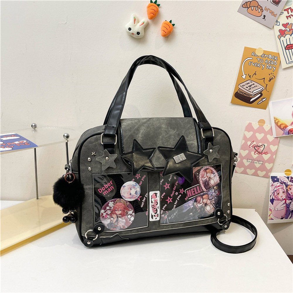 Blue Ita Bag Y2K Sweet Punk Denim Star Tote