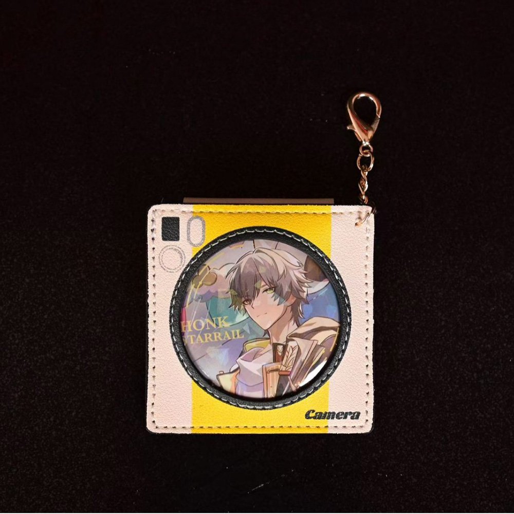 Camera Theme PU Badge Sleeve Pendant