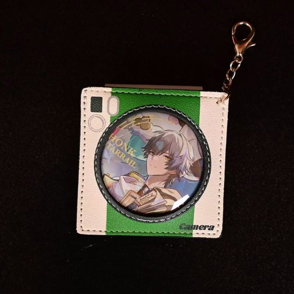 Camera Theme PU Badge Sleeve Pendant