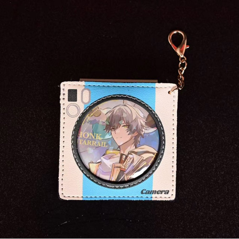 Camera Theme PU Badge Sleeve Pendant