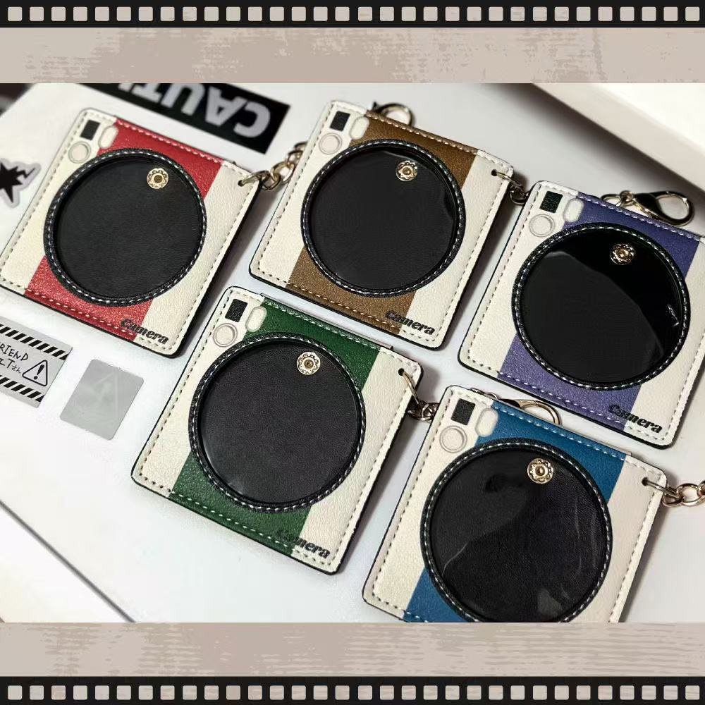 Camera Theme PU Badge Sleeve Pendant