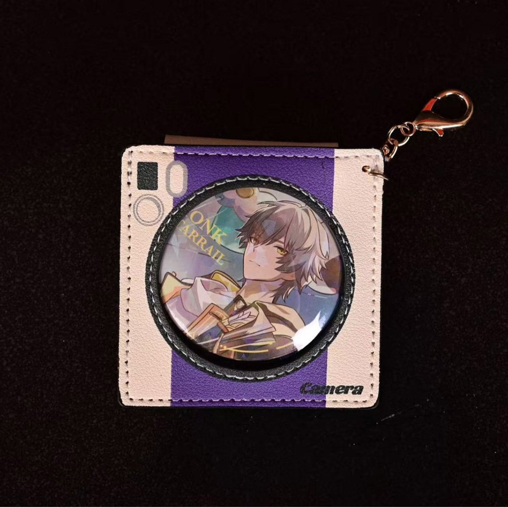 Camera Theme PU Badge Sleeve Pendant