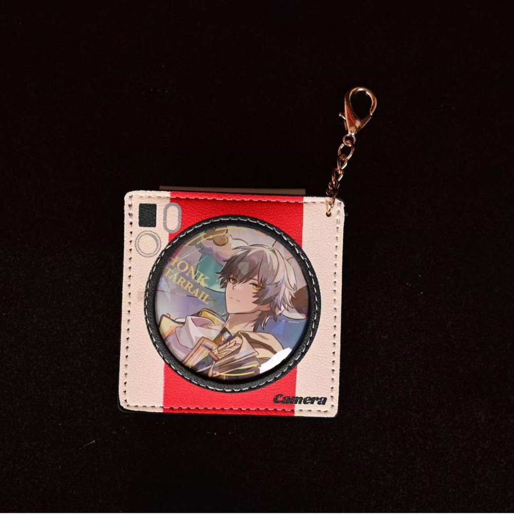 Camera Theme PU Badge Sleeve Pendant