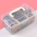 Clear Anime Badge Storage Box with Handle