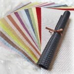 Colorful Woven Mesh Ita Bag Display Mat