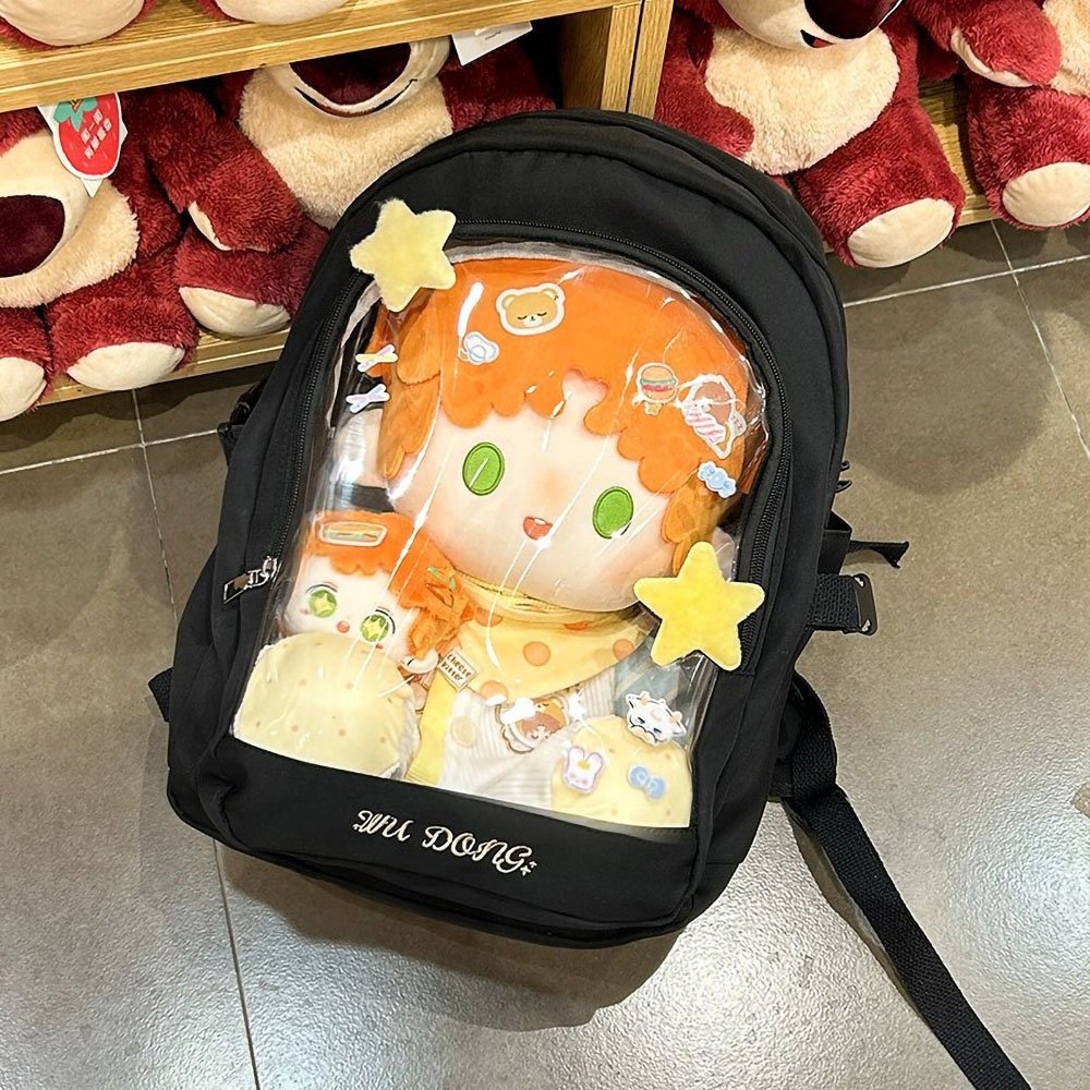 Cute Ita Bag Backpack: Large Capacity Doll Display Bag