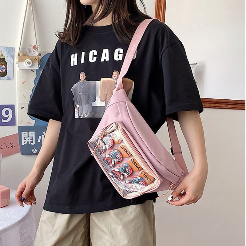 Cute Pink Ita Bag Crossbody Display