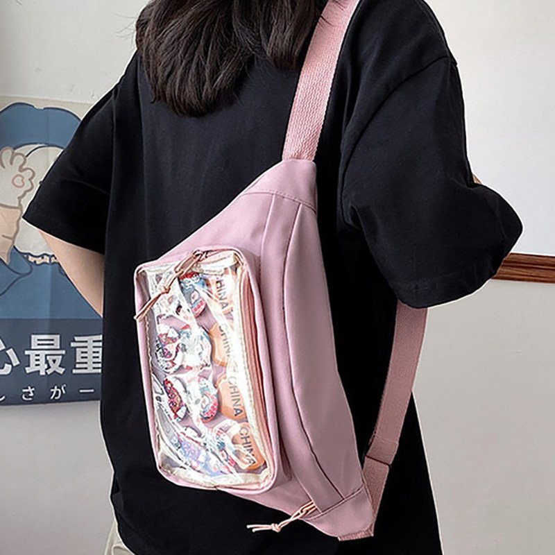 Cute Pink Ita Bag Crossbody Display