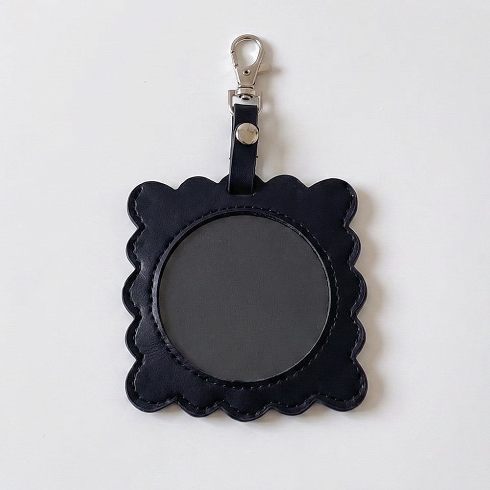 Cute Sunflower Badge Holder Keychain