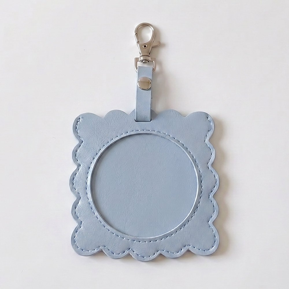 Cute Sunflower Badge Holder Keychain