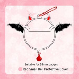 Devil Bat Clear PVC Badge Protective Cover Charm