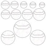 Glitter Transparent Badge Protector Cover for Ita Bag Pins