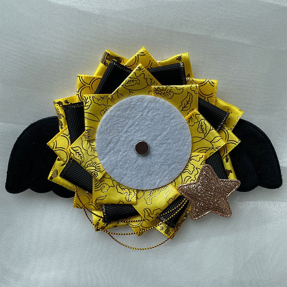 Gold Foil Fallen Angel Pin Rosette